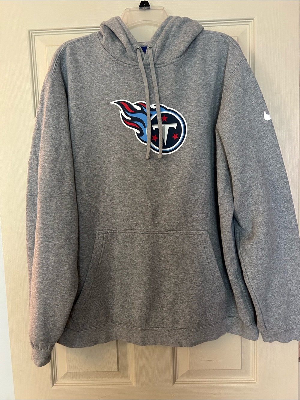 Nike Gray NFL Logo Tennessee Titans Pullover Hoodie